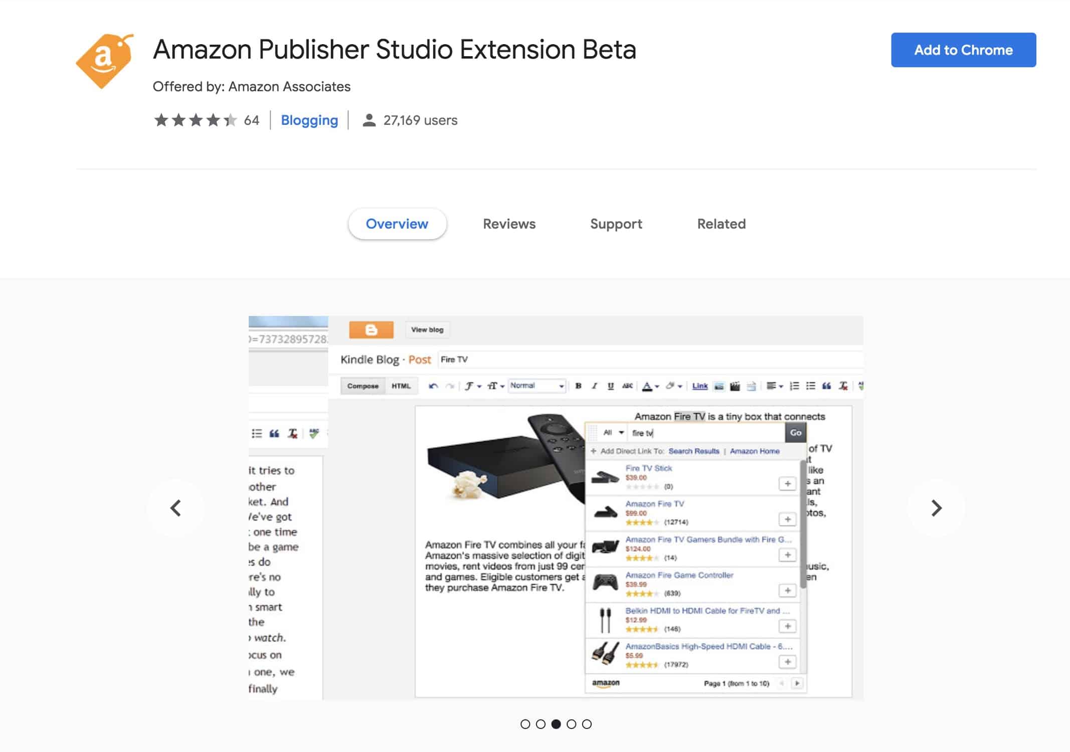 amazon chrome extension