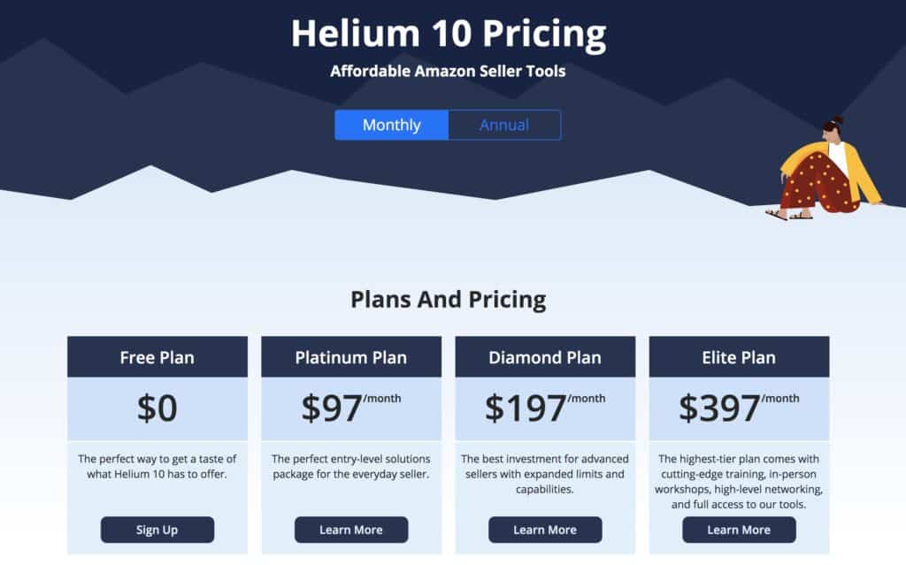 helium 10 pricing