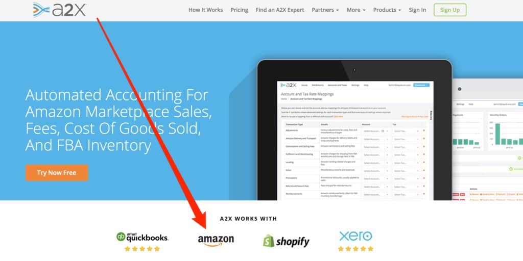 Amazon FBA A2X Accounting Software