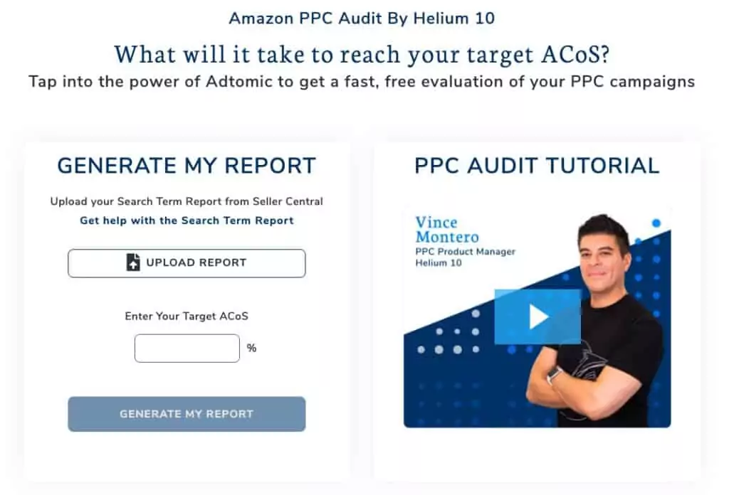 Helium 10 PPC audit