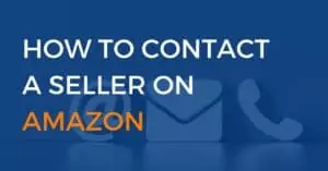 How to contact a seller on amazon