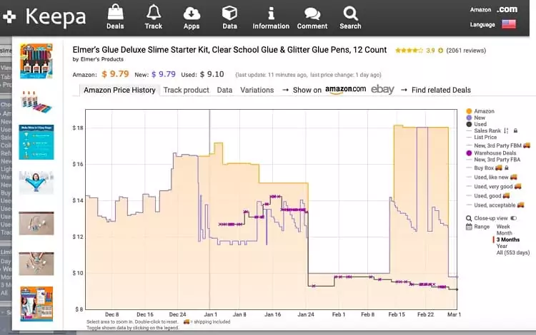 keepa price tracker