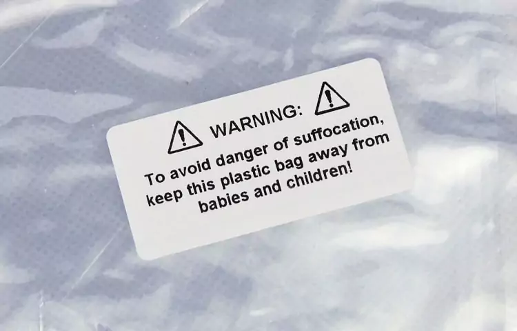 polybag warning label