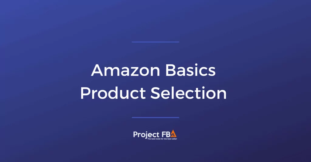 Amazon Basics Product Selection 